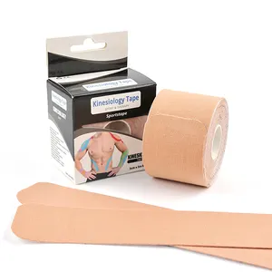 Produsen perban fiksasi warna-warni perekat kohesif atletik tubuh medis plester kinesiologi pra-potongan - Product Image 1