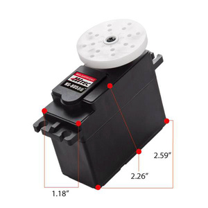 HiTec HITEC HS-805BBメガジャイアントスケールサーボ52g 24.7Kg.cm標準材料無線制御用ホビー部品 - Product Image 4