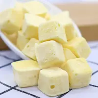 100% Murni dan Alami Mangga 1.3G Kuning Freeze-Dried Yogurt Kubus Mangga Buah Gula Gratis Mangga Yogurt Kubus untuk Bayi