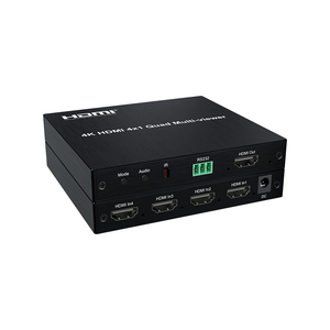 Commutateur multiviewer 4x1 HDMI 4K, commutateur sans coupure, écran partagé 1080P, 4 entrées 1 sortie pour caméra, PC, téléviseur, moniteur - Product Image 1