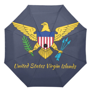 Parapluie pliable drapeau des Îles Vierges américaines, protection solaire et pluie, portable, pour <span class=keywords><strong>voyage</strong></span>, <span class=keywords><strong>prix</strong></span> bas, vente en gros, personnalisable - Product Image 3