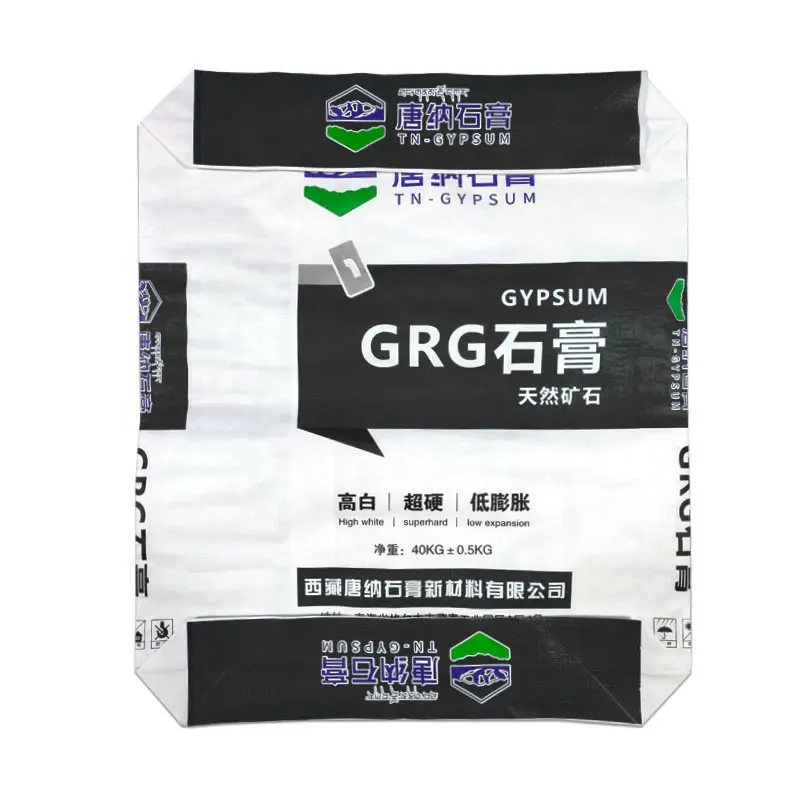 empty gypsum plaster powder 50kg bag