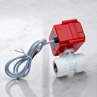 RDNT DC12V/24V Quick-operating Electric Ball Valve 2-way PVDF 1/2 Port Size -20C 45C IP67 Protection 0.6MPa OEM Supported