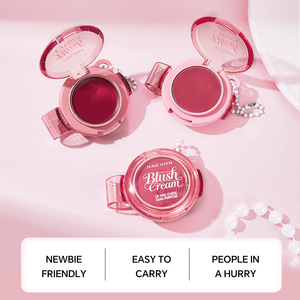 Colorete al por mayor de marca privada, resistente al agua, natural, iluminador, de larga duración con llavero - Product Image 5