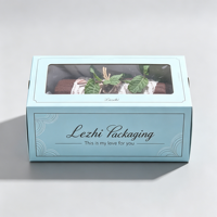 Boîte d'emballage personnalisée pour macarons blancs avec fenêtre transparente coulissante, boîte à pâtisserie blanche