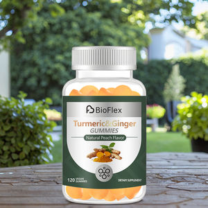 Atacado Extrato Vegetal Suporta Joint e Back Pain Food Spectrum Suplementos Açafrão e Gengibre Gummies - Product Image 1