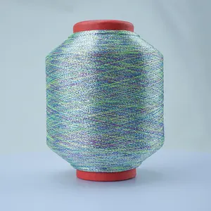 Wholesale Machine Embroidery Thread MS-TYPE 150D 300D EMB Thread Knitting Colorful Metallic Yarn For Embroidery