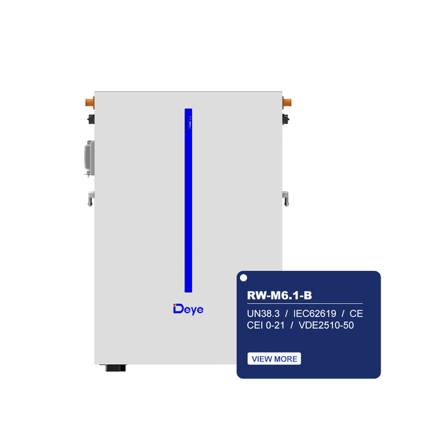 Deye ESS RW-M6.1-B High Quality 6.14kwh Low Voltage Solar Battery Lithium Battery 51.2v 120ah for Home Use