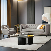 Canapé d'angle modulable de luxe moderne de style européen, multifonctionnel, en cuir, velours et tissu PU, pour salon et hôtels