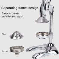 TEBAK Voedsel Fruit Extractor Citrus Sinaasappel Citroenpers Roestvrij Staal Multifunctionele Handmatige Sapcentrifuge