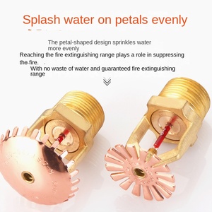 Tête de sprinkler en laiton DN15 1/2 pouce pour incendies de classe A et B, construction en alliage durable - Product Image 3