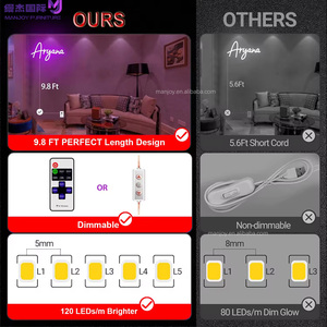 Letrero de Neón 3D de Feliz Cumpleaños para Decoración de Fiestas en Casa, Resistente al Agua IPX7, Texto Personalizado, Letrero de Neón LED con Alimentación de 5V - Product Image 6