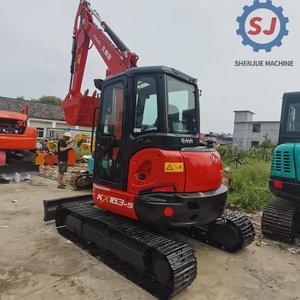 Mini-excavatrice hydraulique sur chenilles d'occasion de 6 tonnes, importée du Japon, modèle KX163/KX165/KX165-5 U40, conforme EPA, en vente - Product Image 4