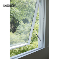 Ventana Exterior de PVC para Villa de Lujo, Marco de Alta Resistencia, Doble Vidrio Templado, A Prueba de Viento, Insonorizada, Certificada Energéticamente, Abatible