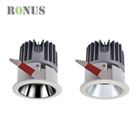 Spot encastré intérieur réglable IP65, étanche, 7W COB, projecteur LED de plafond