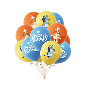 Globos de Látex de 12 Pulgadas <span class=keywords><strong>con</strong></span> Tema de la Familia Azul de Dibujos Animados <span class=keywords><strong>Bluey</strong></span> y <span class=keywords><strong>Bingo</strong></span> para Fiesta, Decoraciones para Fiesta de Cumpleaños Infantil y Día del Niño - Product Image 6