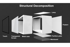 Vitrine avec écran tactile LCD, affichage 3D, 10 pièces, 15.6 pouces, panneau numérique pour publicité - Product Image 3