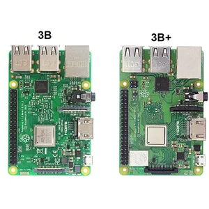 Raspberry Pi 3 Model B Plus/Raspberry 3 Papan Model B 1.4GHz 64-Bit Quad-Core ARM Cortex-A53 CPU dengan WiFi