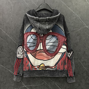 Sudadera con capucha de gato robótico de dibujos animados para mujer abrigo de suéter superior de moda informal Suelto - Product Image 6