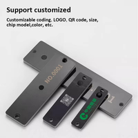 Étiquette RFID UHF longue portée anti-métal de marque UR, résistante aux hautes températures, étanche IP68, 860-960 MHz, ISO18000 6C, étiquette PCB pour accès