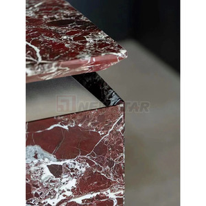 Newstar Rosso lepanto đá cẩm thạch trang trí nội thất sang trọng nhà tường sàn gạch nhà bếp đảo nền tường Bảng điều khiển phiến đá cẩm thạch - Product Image 5