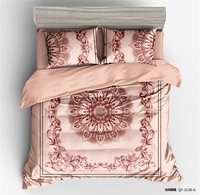 Vente chaude 4 pièces motif de pierre impression housse de couette ensemble de literie de luxe Queen Size