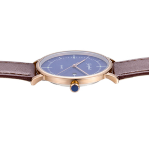 Reloj de Pulsera Ultrafino para Hombre, Minimalista, de Acero Inoxidable, Resistente al Agua, con Movimiento de Cuarzo GL10 Japonés y Correa de Cuero Genuino - Product Image 5