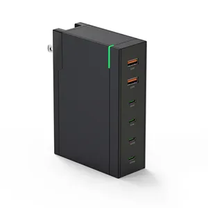 Adaptador de corriente usb-c 2023, bloque de cubo de carga rápida, cargador Gan Usb pd de 200W para ordenador portátil y teléfono, productos más vendidos