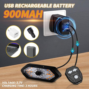 Luz Trasera Inalámbrica para Bicicleta con Control Remoto, Recargable por USB, Impermeable, para Bicicletas de Montaña y Carretera - Product Image 3