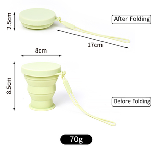 Botella de Agua Plegable de Silicona de Grado Alimenticio - Portátil, Resistente al Calor, para Uso en Exteriores, Campamentos, Oficina, Reutilizable, Fácil de Plegar y Transportar - Product Image 6