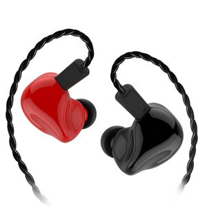 Écouteurs en fer à anneaux, écouteurs intra-auriculaires en fer mobile, écouteurs de téléphone portable à fil contrôlé avec microphone, écouteurs intra-auriculaires HIFI - Product Image 1