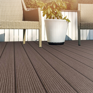 Plancher WPC Premium Durable à Texture Bois 3D, Anti-corrosion, Embossage Grainé, PVC Étanche et Insonorisé <span class=keywords><strong>pour</strong></span> <span class=keywords><strong>Terrasse</strong></span> - Product Image 2