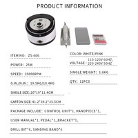 Pro-tool – perceuse à ongles pour manucure et pédicure, outil de détail EU/AU/US/UK/Offre Spéciale, gravure, fabricant DC, 65W, 0-35,000rpm, 2kg