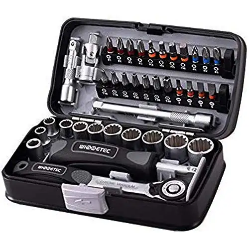 En kaliteli 38 in 1 mini mekanik kilit anahtar takımı hex torx yuvası bisiklet tamir kolu aracı set