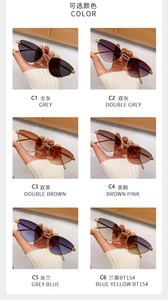 Lunettes de soleil de luxe œil de chat <span class=keywords><strong>serpent</strong></span> doré pour femme, monture triangulaire rétro, verres dégradés, protection UV400, lunettes de créateur tendance - Product Image 6