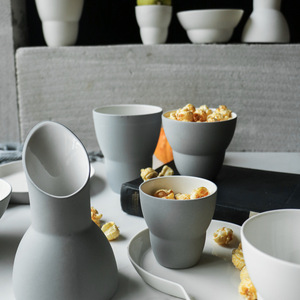 <span class=keywords><strong>Set</strong></span> di stoviglie in ceramica nordica unico opaco insalata Dessert piatto di frutta piatto di Sushi Cappuccino tazza di caffè tazza di tè ciotola di zuppa vaso di latte - Product Image 2