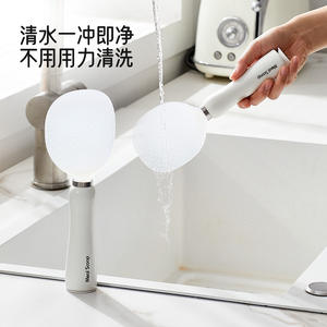 Cuillère à riz blanche antiadhésive avec manche magnétique, ustensile de cuisine pour cuiseur à riz - Product Image 2