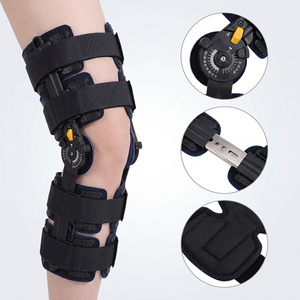 Inmovilizador de Rodilla ROM Personalizado con Bloqueo de Dial y Ángulo Ajustable, Estabilizador de Rodilla Articulado Postoperatorio <span class=keywords><strong>para</strong></span> Recuperación de Fracturas - Product Image 4