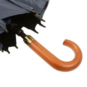 Parapluie droit automatique de luxe personnalisé avec logo pour homme d'affaires, en polyester, fabriqué à Shenzhen - Product Image 3