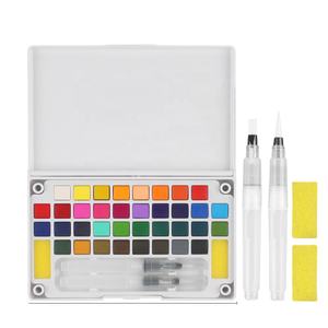 Juego de Pinturas de Acuarela Sólida de Alta Calidad Giorgione, 12/18/24/36/48 Colores, con Pincel de Agua y Esponja Gratis para Pintar sobre Lienzo - Product Image 4