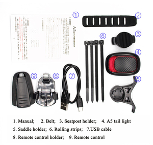 Allarme Antifurto Intelligente A5 con Telecomando <span class=keywords><strong>per</strong></span> Bicicletta, Luce e Avvisatore Acustico a Vibrazione - Product Image 5