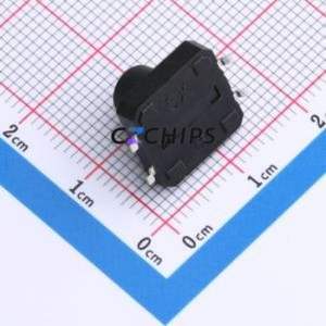 TS016-TBW1FH9.5 Tactile Switch SMD-4P,12x12mm Switch Single Pole Single Throw Round Button 2.5N Vertical Mount - Product Image 2