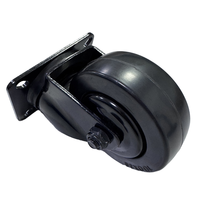 Meilleure roue pivotante réglable en nylon plastique de 100 mm, capacité de charge de 90 kg, écologique, légère, pour usage industriel et scolaire, noire