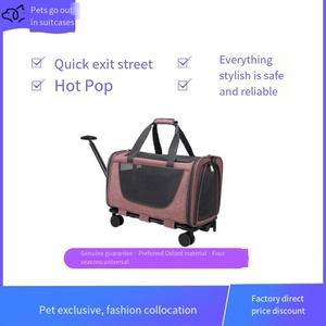 OEM al por mayor ruedas desmontables al aire libre Aire aprobado portátil mascota viaje <span class=keywords><strong>plegable</strong></span> perro carro portador - Product Image 3