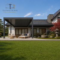 Pergola bioclimatique en aluminium imperméable avec structure thermolaquée et dimensions 3x3 pour extérieur, jardin, terrasse et projets personnalisés