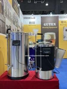 Micro équipement de brassage de bière artisanale approuvé CE Machine de brassage de bière Guten 40L Wifi pour le brassage de système de bière Homebrew - Product Image 3