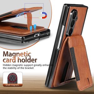 เคสโทรศัพท์ <span class=keywords><strong>Samsung</strong></span> Z Fold 7 พร้อมบานพับแม่เหล็ก ช่องใส่การ์ด ที่ตั้งได้ ฟิล์มกันรอย ใช้ได้กับ <span class=keywords><strong>Samsung</strong></span> Z Fold 6 5 - Product Image 5