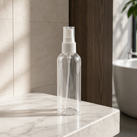 Flacon pulvérisateur vide en PET transparent de 100 ml avec pompe à pression, brume fine, pour désinfectant pour les mains, parfum, lotion, eau, liquide, sérum pour les soins de la peau
