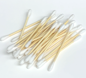 Hisopos de Algodón 100% Puro al por Mayor OEM con Palito de Bambú, Hisopos Biodegradables Ecológicos para <span class=keywords><strong>el</strong></span> Cuidado del Bebé, Maquillaje y Limpieza de Oídos - Product Image 2