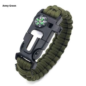 Bracelet Boussole Cinq-en-Un en Paracorde à Sept Brins pour Alpinisme en Plein Air Camping Outil de Survie d'Urgence pour Randonnées - Product Image 3
